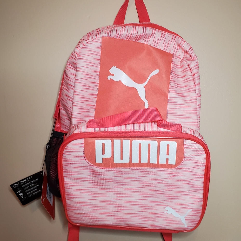 Puma backpack with luch box